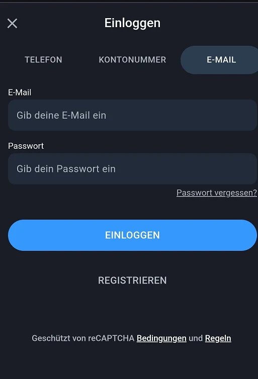 Twin Login auf dem Smartphone und in der Android App